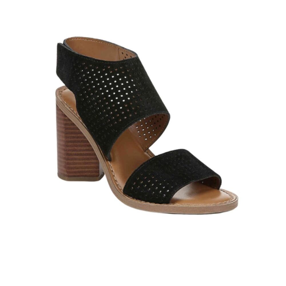 Franco Sarto Black Delores Heeled Sandals 9.5